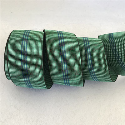 China Op zwaar werk berekende Elastische Stoelsingelband, Groene Kleur 60mm de Elastische Riemen van de Breedtebank leverancier