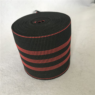 China van de de singelbandjacquard van het rotanriet elastische de singelbandbreedte 10cm in zwarte kleur leverancier
