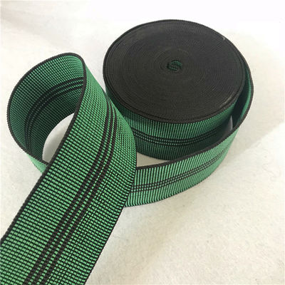 China gevlechte elastische breedte 50mm van de rekriem kleur groen voor bankrug en zetel leverancier