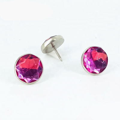 China De duurzame Diamantstoffering knoopt Roze en Blauwe Kleurengrootte 25mm Gecombineerde dicht Knoop leverancier