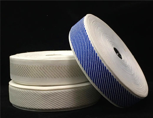 Gebreide Geweven Wit/Zwarte Rand 3mm300mm van de Matrasband/Gepaste kleur leverancier