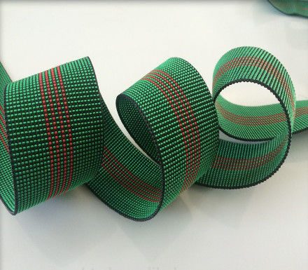 50mm Groene van het de Singelband Sterke Elastische Huis van de Kleurentrampoline Textiel 50g/M leverancier