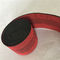 3 Elastische Singelband 70mm Breedte Rode van de duimbank Verlenging 50%-60% met Zwarte Lijnen leverancier